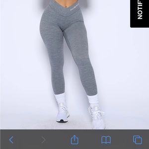 Grey Pchee bun scrunch butt leggings